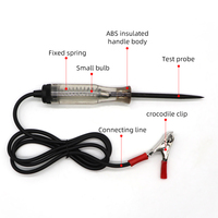 Outil d'éclairage à LED Sonde de circuit 12V 6V DC Testeur de continuité de tension Outils de diagnostic automobile Testeurs électriques