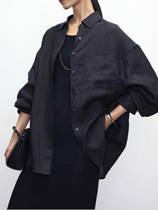 <span class=keywords><strong>Camicia</strong></span> in <span class=keywords><strong>lino</strong></span> da <span class=keywords><strong>donna</strong></span> <span class=keywords><strong>bianca</strong></span> 2025-<span class=keywords><strong>camicia</strong></span> a maniche larghe <span class=keywords><strong>di</strong></span> alta classe rilassata-nuovo Top <span class=keywords><strong>di</strong></span> stile - Product Image 2