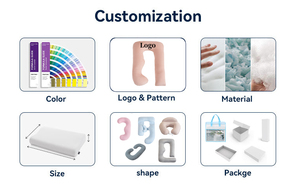 Factory Crescent Cooling Quilted Body <strong>U</strong>-shape <strong>Pillow</strong> for Baby Nursing Breastfeeding Pregnancy Bedding Sleep Removable &amp; Washable - Product Image 2