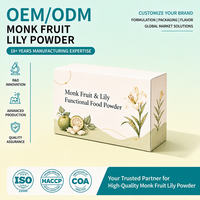 Poudre de fruit de moine et de lys, OEM ODM, marque privée, vente en gros, extrait de soja, collagène, sans sucre, menthe, chèvrefeuille pour usage quotidien