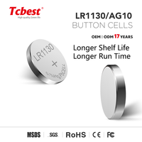 Best Seller precio de fábrica Ag10 LR54/189/L1130 reloj inteligente pila de botón pilas alcalinas para relojes calculadora Cámara