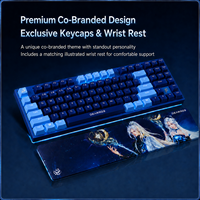 F90 Optisch Mechanisch Gaming Toetsenbord F90 RGB Backlight 90 Toetsen USB Bedraad Toetsenbord voor Esports Gamer Desktop Kantoor PC Laptop