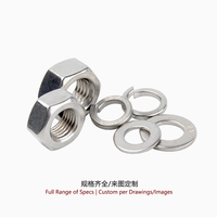 Mur Baut Hexagonal Baja Tahan Karat 201 GB52 Pengganti Baja Karbon Metrik M3-M30 Mur SS Ekonomis untuk Perakitan Furnitur Dalam Ruangan