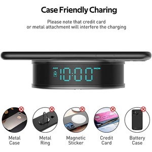 Đồng Hồ Báo Thức Được Xây Dựng Trong Nhà Nhà Nhà Mutil Chức Năng Wifi Máy Ảnh IP Bảo Vệ An Ninh 1080P 15W Nhanh Chóng Sạc Không Dây Dock Trạm - Product Image 6