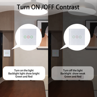Variateur tactile Zigbee Bilihondim 1 canal, panneau en plastique blanc, compatible Google Assistant, contrôle à distance via application, sans fil neutre