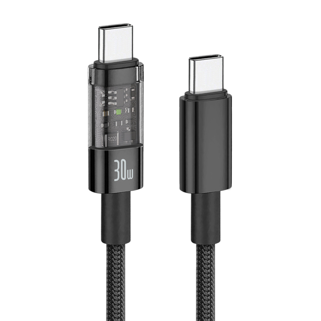 30W Type-C to Type-C PD Fast Charging Cable with TPE Jacket & Pure Copper Conductor Customizable Length