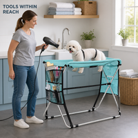 Produits de toilettage et de nettoyage pour animaux de compagnie portables et pliables très demandés, tables de bain pour animaux de compagnie pour le bain et la toilettage des chats et des chiens
