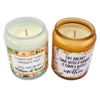 Impression d'étiquettes d'avertissement personnalisées pour pots de bougies, étiquettes adhésives personnalisées pour pots de bougies