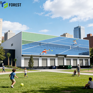 Estructura de Acero de Gran Envergadura Temporal para Pabellón de Tenis, Centro Comercial, Construcción Pre-fabricada, Diseño Moderno, Eficiente Energéticamente - Product Image 1