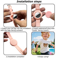 Dispositivo de Rastreo Inteligente para Airtag, Localizador Inalámbrico Compacto Antipérdida para IOS y Android, Fácil de Encontrar, Estuche para Rastrear Llaves