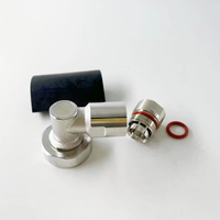 Câble d'antenne flexible 1/2 pouce, câble d'alimentation, fil électrique étanche, connecteur coaxial RF à angle droit DIN 7/16 mâle à pince