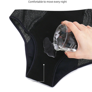 Bragas de estilo diario para el período suave, venta al por mayor, <span class=keywords><strong>Culottes</strong></span> Menstrual, absorbente, algodón orgánico, ropa interior Menstrual, Dropshipping - Product Image 5