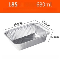 Ventes en gros d'emballages alimentaires jetables, plaques en aluminium avec couvercle, plateaux en aluminium, bacs, contenants pour la restauration rapide
