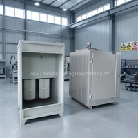 Cabine de peinture en poudre à haute efficacité avec récupération de filtre pour opération manuelle, cabine de pulvérisation industrielle à jet pulsé, certification CE