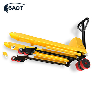 कम प्रोफ़ाइल संकीर्ण फोर्क पैलेट जैक ट्रक मैनुअल फोर्कलिफ्ट उत्पाद श्रेणी - Product Image 2