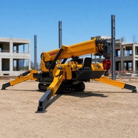 Vente directe usine Grue araignée sur chenilles télescopique diesel, hauteur de levage 10m, 15m, 16m, 19m, capacité 3t, 5 tonnes, 8t, 10 tonnes
