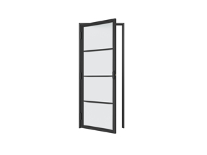 <span class=keywords><strong>Puerta</strong></span> <span class=keywords><strong>Corredera</strong></span>/Abatible de Acero Negro de Alta Calidad con Vidrio para Interiores - Product Image 5