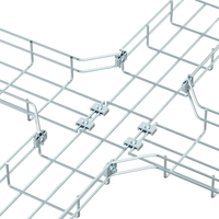 Plateau de câblage en treillis soudé HDG de haute qualité 50x50 100x50mm, panier de câblage en treillis pour câbles à fibres optiques de bâtiments de bureaux