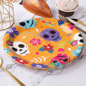 Platos <span class=keywords><strong>de</strong></span> fiesta del Día <span class=keywords><strong>de</strong></span> los <span class=keywords><strong>muertos</strong></span>, suministros <span class=keywords><strong>de</strong></span> fiesta del Día <span class=keywords><strong>DE</strong></span> LOS <span class=keywords><strong>Muertos</strong></span>, vajilla desechable para Fiesta Mexicana, Carnaval, vacaciones - Product Image 3