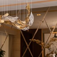 Lustre personnalisé de haute qualité, lampe décorative LED, luminaires en verre de Murano pour hôtels/villas