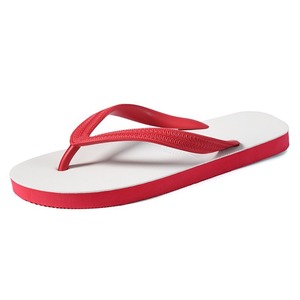 Red <b>White</b> Color Block <b>Flip</b> <b>Flops</b> Anti Slip Injection Sole Adult Beach Home Outdoor Wear - Product Image 5