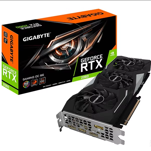 Hot-selling Brand in New Condition Second-hand Gigabyte GeForce RTX 2060 Gaming OC 6GB GDDR6 Memory Card