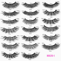 Maquillage : 7 paires de faux cils 3D en vison synthétique, naturels et volumineux, pour un volume spectaculaire, en vrac, extensions de cils longues
