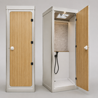 Ensemble complet d'armoires de salle de bain en aluminium alvéolé pour conversion de fourgon, aménagement intérieur personnalisé, léger, ignifuge, douche pour camping-car