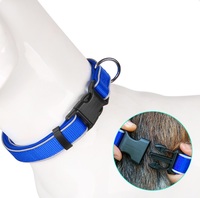 Nouvel Arrivage Collier Classique Tactique pour Chien en Nylon Rembourré Néoprène Réfléchissant avec Lumières et Anneau en D Métallique Réglable Personnalisable pour l'Entraînement