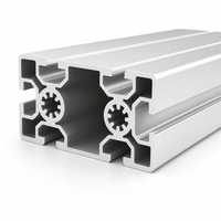 Profilé en aluminium à rainure en T norme européenne 50100, 6063-T5, 50x100, paroi mince 1,9 mm, pour assemblage de cadre modulaire carré et découpe de construction