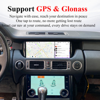 Autoradio Android Penhui 12,3 pouces Carplay pour Land Rover Range Rover V8 L322 2005-2012 Lecteur DVD multimédia Navigation GPS