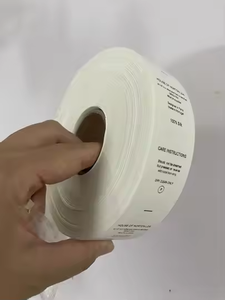 Satijnen Zeefdruk Kledingstuk Wasverzorging Labels Kleding Bedrukt Satijn Labels Groothandel Op Maat Satijnen Lint Tag - Product Image 4