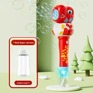 Máquina de Burbujas Eléctrica de Plástico para Niños, Diseño de Dinosaurio, Totalmente Automática, Juguete para Juegos al Aire Libre - Product Image 6