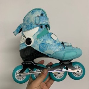 Patines <span class=keywords><strong>de</strong></span> Ruedas Profesionales para Niños con Carcasa <span class=keywords><strong>de</strong></span> Fibra <span class=keywords><strong>de</strong></span> Carbono y PU, Plantilla Ajustable, Ruedas <span class=keywords><strong>de</strong></span> Fila Única, Manejo <span class=keywords><strong>de</strong></span> Patines con Ruedas Dañadas - Product Image 4
