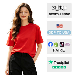 Vente d'usine, best-seller, t-shirt uni en coton 100% coupe ample style streetwear, vente en gros - Product Image 2