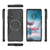 Étui de téléphone antichoc avec charge magnétique sans fil, protection renforcée, design tendance, coque de refroidissement pour Motorola Edge 40 Neo