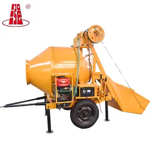 SANQ-mezclador móvil de hormigón JZC250, mezclador de cemento móvil de carga automática, planta mezcladora de grano de hormigón