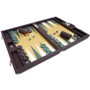 21 inch <span class=keywords><strong>backgammon</strong></span> chuyên nghiệp thiết lập bảng trò chơi da <span class=keywords><strong>backgammon</strong></span> - Product Image 4