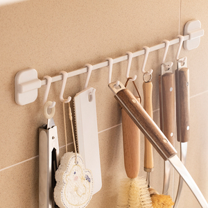 Gancho Adhesivo <span class=keywords><strong>para</strong></span> Pared, Sin Taladro, Impermeable, Barra Multiusos <span class=keywords><strong>para</strong></span> Baño y Cocina, Organizador de Toallas y Utensilios - Product Image 5