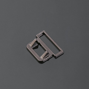 Hebilla de cierre automático de aleación de zinc de 15 mm, negra, ajustable, para accesorios de ropa y cierres de bolsos. - Product Image 2