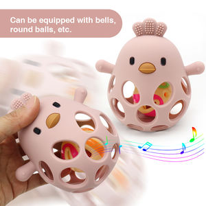 Regalos personalizados sin BPA para recién nacidos, juguetes de dentición con forma de Animal bonito, mordedores de silicona para bebés - Product Image 2