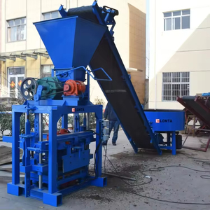 LONTA QTJ4-30A Semi Automatic 4 <strong>6</strong> 8 Inch Interlock Hollow Road Paver Mould <strong>Cement</strong> Concrete Brick <strong>Block</strong> Making <strong>Machine</strong> Machinery - Product Image 3