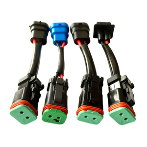 9005 9006 H11 转 Deutsch DT DTP 18AWG <span class=keywords><strong>2</strong></span> 针汽车连接器线束，用于 LED 工作灯条雾灯 - Product Image 1