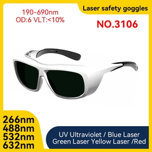 190-690nm od6 laser cấp kính 488nm 532nm 632nm Laser bảo vệ kính Goggle ống kính laser bảo vệ kính an toàn - Product Image 2