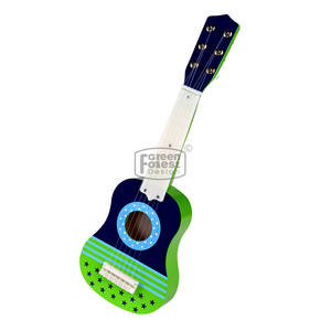 Guitare jouet en bois, nouvelle conception pour enfants, 21 pouces, unisexe, éducative, flûte en bois, cordes en nylon, guitare pour enfants de 21 pouces, type à clés - Product Image 4
