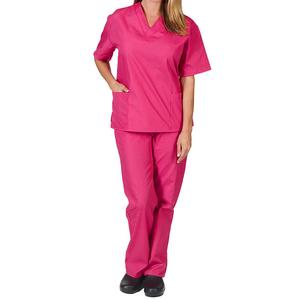 ชุดสครับผ้าเท่ๆคอวีกันความชื้นป้องกันรอยยับปรับแต่งได้สำหรับทีมดูแลสัตว์เลี้ยง - Product Image 6