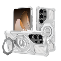 Étui de protection transparent texturé anti-collision Lichicase avec recharge sans fil pour Samsung M36 A55 S25FE