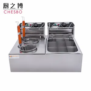 Factory direct supply 9 grid mini combined electric furnace Spicy cooking machine Oden making machine