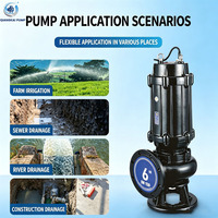 Pompe centrifuge submersible pour eaux usées, vente directe usine pour le traitement de déshydratation des machines de broyage et de découpe