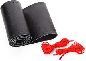 De piel de vaca de DIY de cuero Eco de <span class=keywords><strong>volante</strong></span> de coche cubiertas para los hombres para <span class=keywords><strong>toyota</strong></span> 4runner chevrolet <span class=keywords><strong>toyota</strong></span> camry - Product Image 4